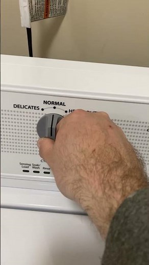 Putting A Whirlpool Commercial Washing Machine Into Test Cycle