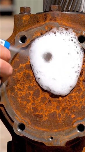 Rust Melts Instantly 😱 Steel Gearbox Restoration Satisfying #Shorts #rustremoval