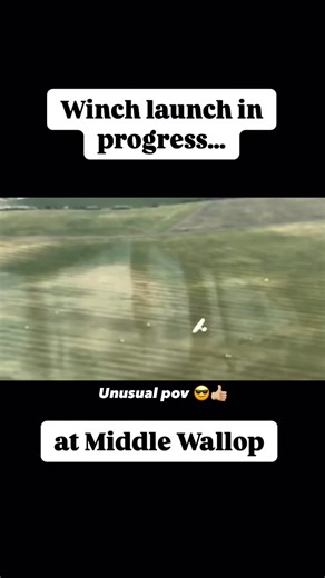 Winch launch in progress from an awesome aerial view. Captured by Gliding at Portsmouth Naval Gliding Centre, the perfect combo of skill, sky, and soaring vibes! #gliding #aviation #soaring #flyingflying | Glider Airstrip