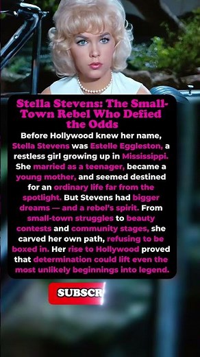 Stella Stevens: From Teen Mom to Hollywood Star
