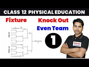 Fixture Knock Out Even Teams Class 12 Physical Education / How to draw Fixture Knock Out Teams