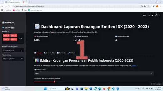 #datascience #python #streamlit #dashboard #visualization #finance #indonesia | Lhedya Monica Ismon