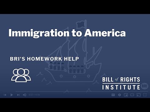 Immigration to America | BRI's Homework Help Series