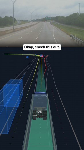 Aurora | Watch our autonomous truck proactively respond to emergency vehicles in real time. | Instagram