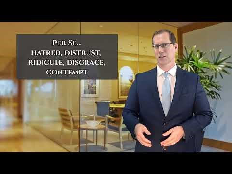 What is Per Se Defamation vs Per Quod Defamation