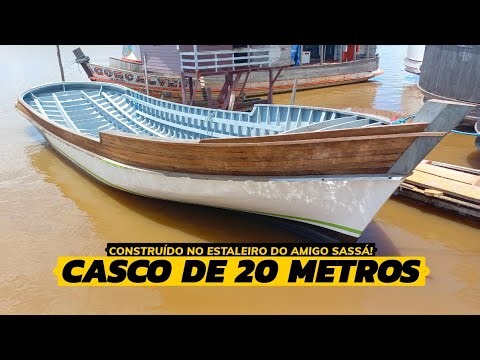 CASCO PERFEITO DE 20 METROS CONSTRUÍDO NO ESTALEIRO DO AMIGO SASSÁ EM BREVES.