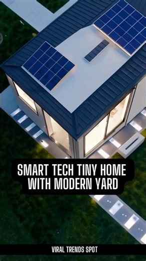 Smart Tech Tiny Home With Modern Yard