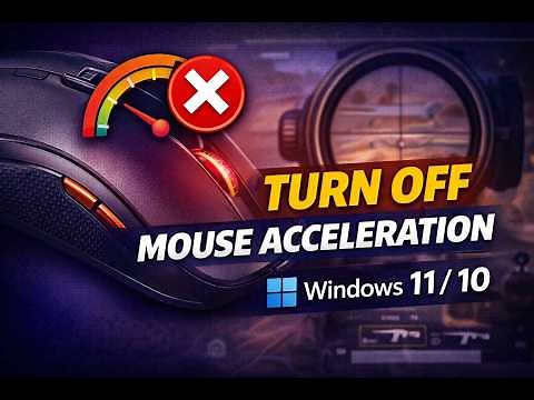 How to COMPLETELY turn off mouse acceleration in Games and Windows 11 or 10 | GearUpWindows Tutorial