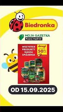 ❤️Nowa gazetka Biedronka ważna od 15/09/25 ❤️Aktualna gazetka promocyjna ❤️Codziennie niskie ceny!❤️