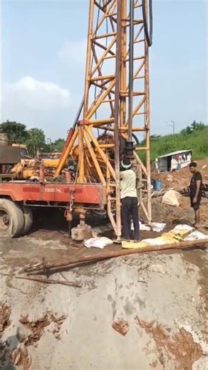 Pile foundation boring process with TMR machine #shorts #ytshorts #feed #construction #piles #boring
