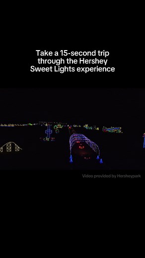 Have you visited the Hershey Sweet Lights during the holidays? Take a quick tour of it thanks to video provided by @hersheypark #christmas #christmaslightshow #hersheypark #fyp #pennsylvania