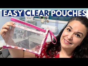 Make A Beginner Clear Vinyl Zipper Pouch With Waterproof Canvas