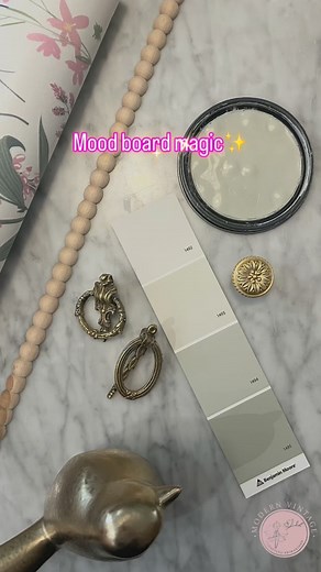 Part 3: Painted in the dreamiest soft sage — October Mist by Benjamin Moore. She’s starting to bloom  #modernvintage #furnituremakeover #benjaminmoorepaint #octobermist #beforeandafter #upcycledfurniture | Modern Vintage Furniture Reimagined | Facebook