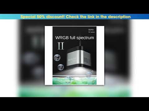 Exclusive GUYU New Aquarium LED Lamp 25/35/65W Water Grass WRGB Full Spectrum Algae Downlight for N