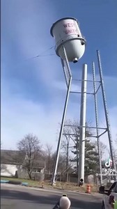 water tower demolition.