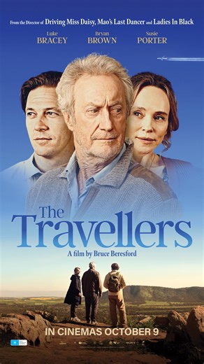 From acclaimed director Bruce Beresford, THE TRAVELLERS is poignant, funny, and full of heart 💙 Don’t miss the Aussie dramedy starring Luke Bracey, Bryan Brown & Susie Porter at Palace from October 9! | Palace Cinemas