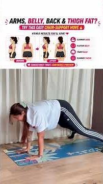 Easy Chair-Support Workout for Full-Body Fat Loss