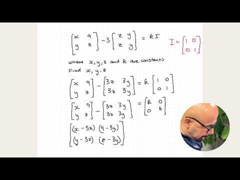 How to Solve a Matrix Equation | Identity Matrix & Simultaneous Equations | A-Level Further Maths