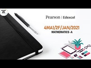 4MA1/2F/2021/JAN | Edexcel International GCSE Mathematics A | 2021| JAN | Science And Math