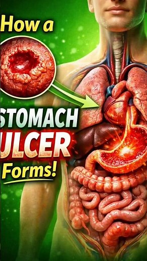 Watch How a Stomach Ulcer Forms in 3D | Medical Animation #3danimation #humanbody