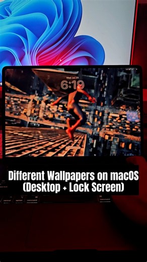 Two wallpapers. One Mac. Finally possible. ✅
