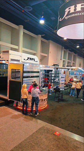 Cowboy Christmas Rodeo Rigs = the perfect stop! Find us at booth 3545 in the Las Vegas Convention Center. Come check out these gorgeous Elite Trailer with Outback Customs interiors and Lakota Trailers! | RodeoRigs.com