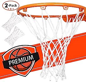 Basketball Net Replacement Heavy Duty Net - All Weather, Anti Whip - Fits Indoor & Outdoor Rims - 12 Loops