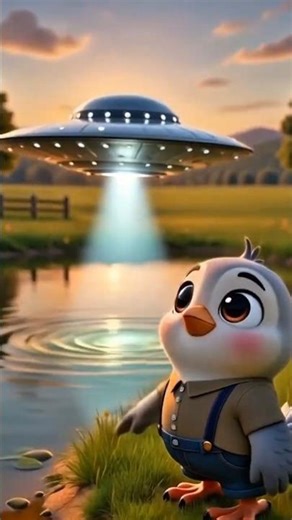 ALIENS ARE HERE🤯 #aianimation #cartoon #aliens #ufoキャッチャー #birds #fishing #radio #viral #viralshort