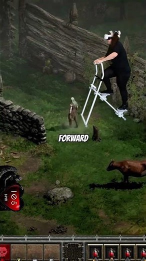 Play Diablo 2 with VR locomotion? #locomotion #vrtreadmill #katvr #katlocos #diablo2 #shorts