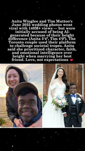 Anita & Tim's Wedding Went Viral — Accused of Being AI Due to Height Difference 💍💫#AnitaWinglee