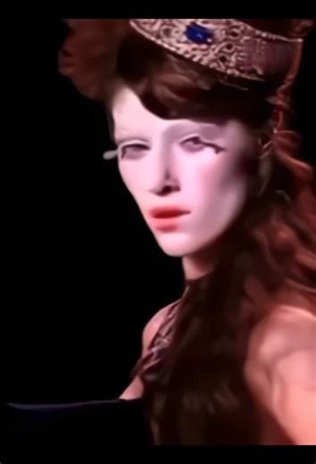 Nadejda Savcova in Christian Dior F/W 2004 Couture