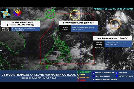3 low pressure areas spotted around Philippines | ABS-CBN News