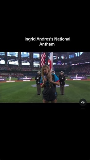 Ingrid Andres's National Anthem Fail