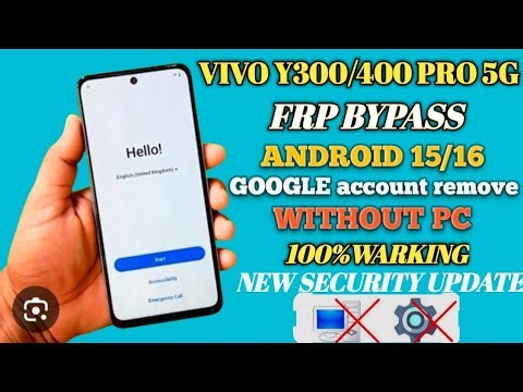 Vivo Y300 Y400 Pro 5G FRP Bypass 2025 |Android 15/16|No PC |100% Working This Methods
