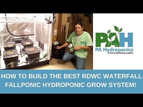 How to Build the Best RDWC Waterfall Fallponic Hydroponic Grow System!!
