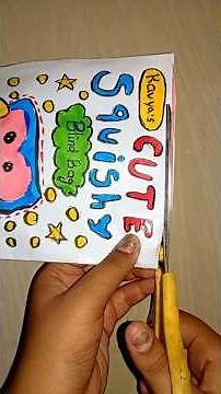 Unboxing fun! ✂️🛍️ Making and opening a DIY paper squishy blind bag. #DIY #PaperSquishy #BlindBag