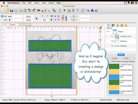 Using StitchArtist - lesson 1