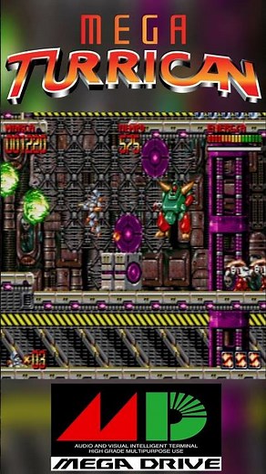 Pure action on Mega Drive 🤖 Mega Turrican is spectacular!