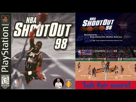 NBA ShootOut 98 PlayStation 1 (PS1) Gameplay – Classic 90s PlayStation NBA Basketball