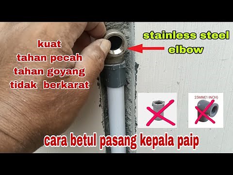 Cara betul ✅ pasang paip PVC di dalam dinding