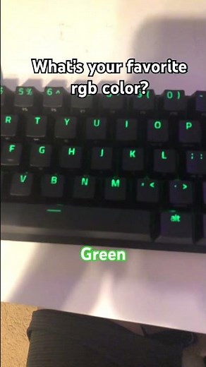 What’s your favorite rgb color? #rgb #razer #keyboard #light #red #orange #yellow #green #blue