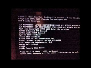 [SOLUCION] 2 beeps y enciende (error 0164 BIOS IBM)