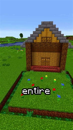 The SAFEST House In Minecraft 😱... #minecraft #minecraftshorts #minecrafttutorial