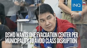 15K views · 484 reactions | The Department of Social Welfare and Development on Monday pushed for the creation of one evacuation center in each municipality to prevent disruption of classes in schools. READ: https://newsinfo.inquirer.net/1670543/dswd-wants-one-evacuation-center-per-municipality-to-avoid-class-disruption | INQUIRER.net | Facebook