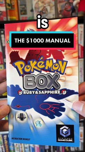 I got the Gamecube’s RAREST manual…Pokemon Box! 😮‍💨 #pokemon #gamecube #gamecollector