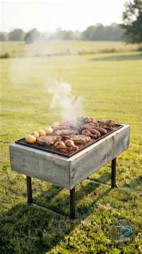 He Poured Cement and Cooked Steak on It