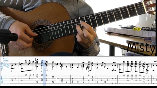 Misty Fingerstyle Guitar (with tabs)