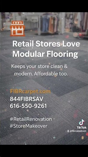 🏬 Retail Stores Love Modular FlooringKeeps your store clean & modern.