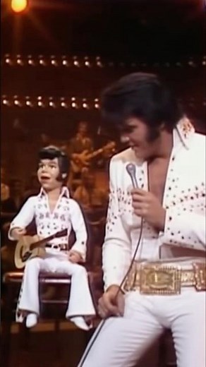 Mini Elvis Steals the Show! 😂 Puppet & The King AI Duo #elvisai #elvispresley #aivideo