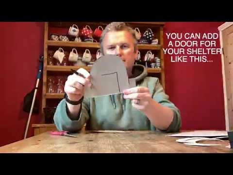 Cardboard Anderson Shelter demo
